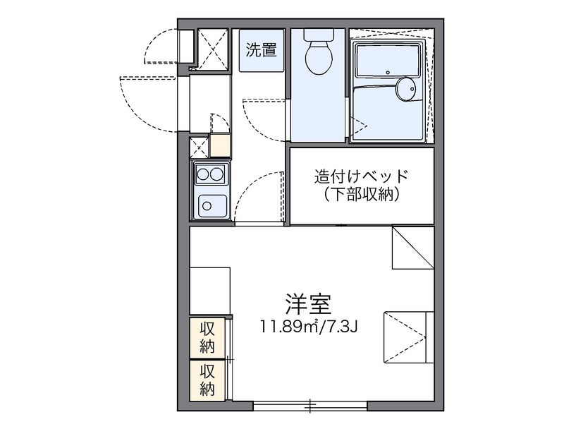 レオパレスサンモール 間取図