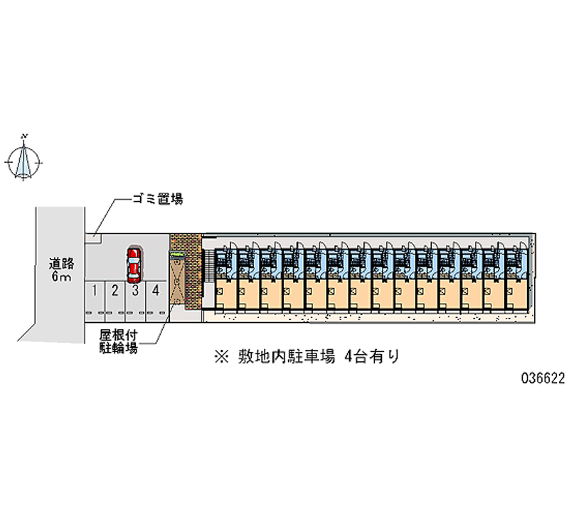 レオパレスＮｏｎｏ　南 区画図