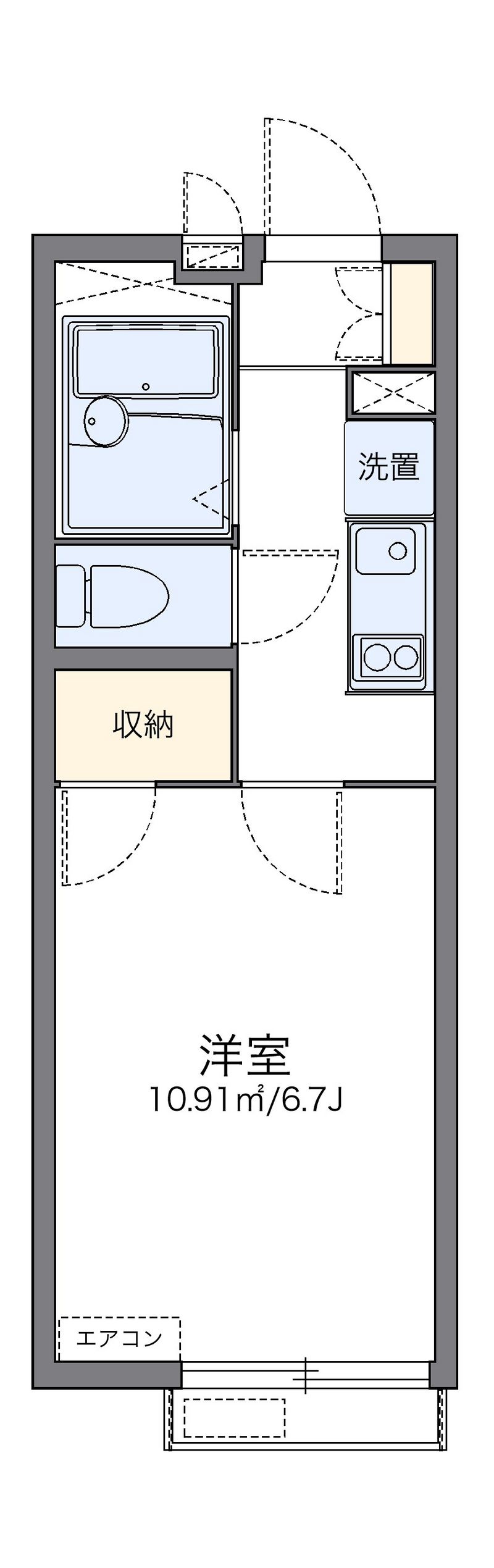 レオパレスサンフラワー 間取図