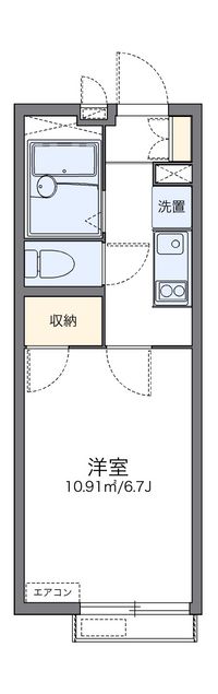 レオパレスサンフラワー 間取り図