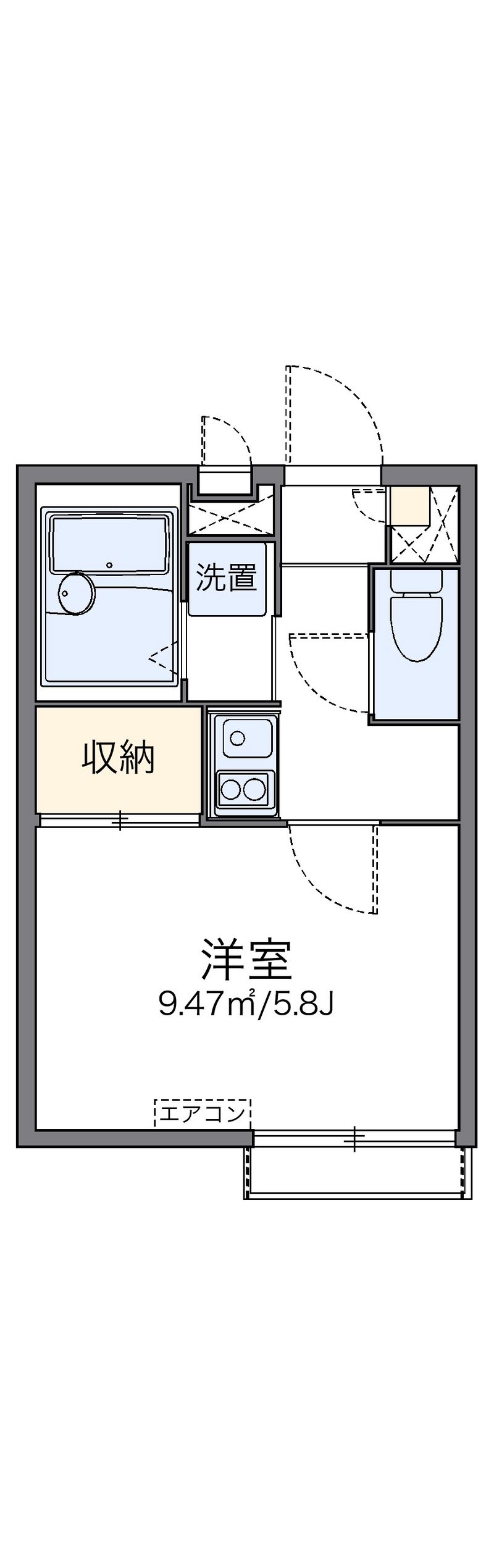 レオパレスメゾン　ド　ツルマ 間取図