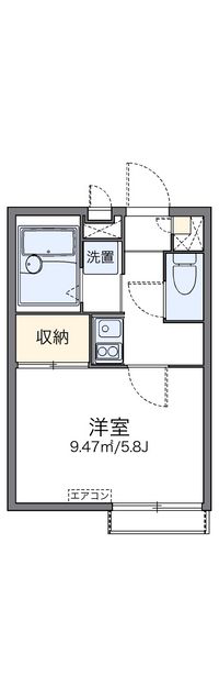 レオパレスメゾン　ド　ツルマ 間取り図