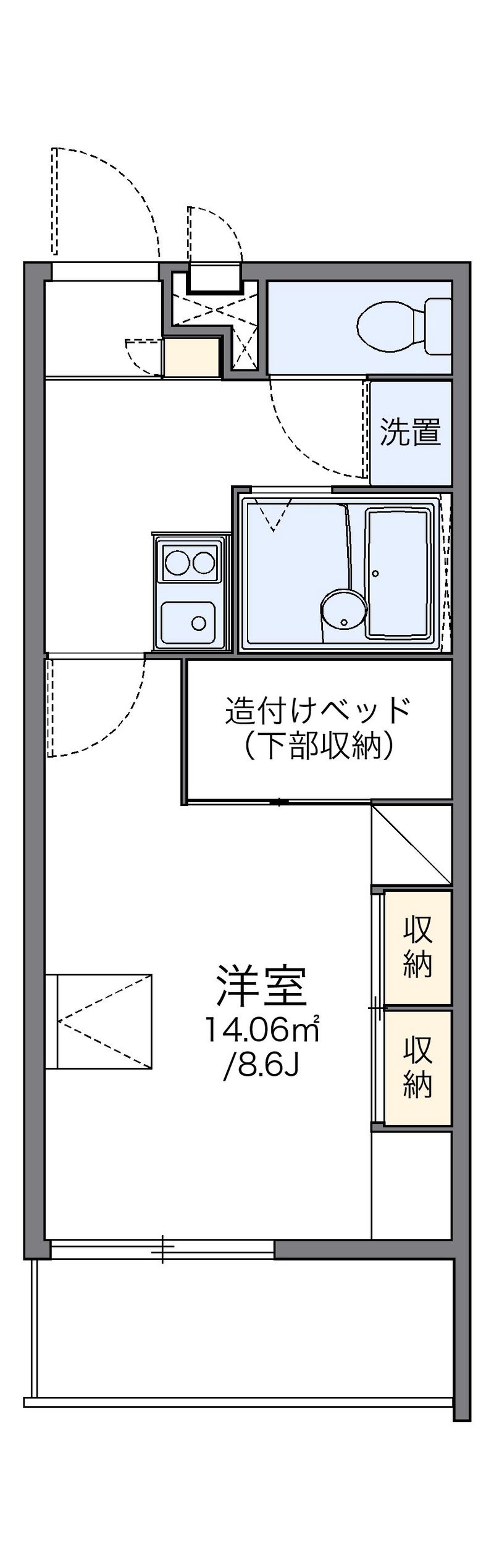 leopalace Naganumahara 户型图