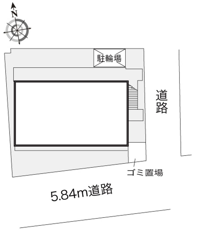 レオパレスサンハイム東難波 配置図