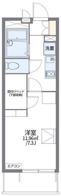 レオパレス田園 間取り図