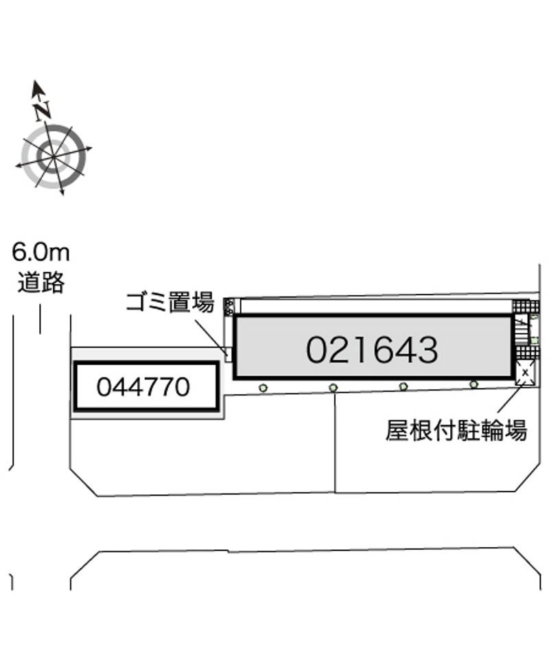 レオパレスサマールＫ 配置図