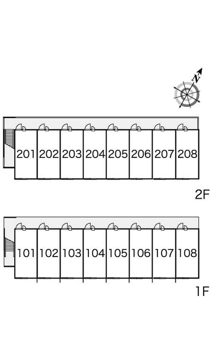 レオパレス輝 間取配置図