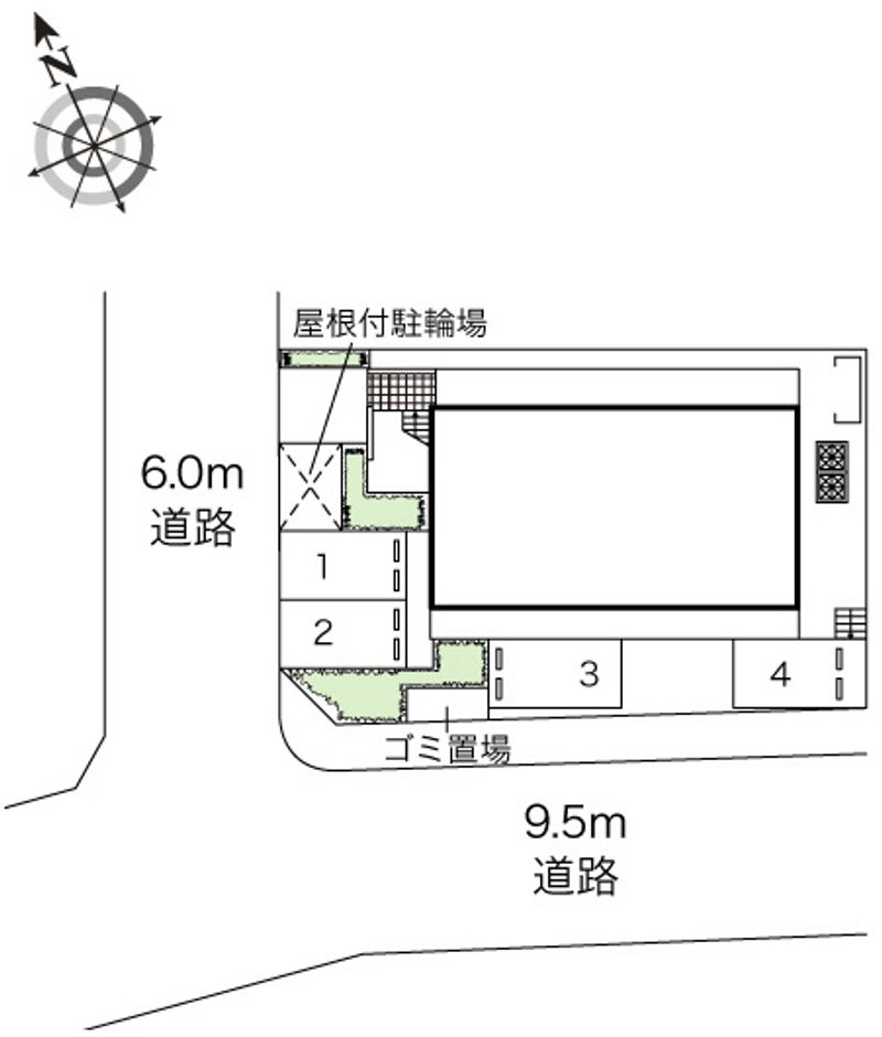 レオパレス植田南 配置図