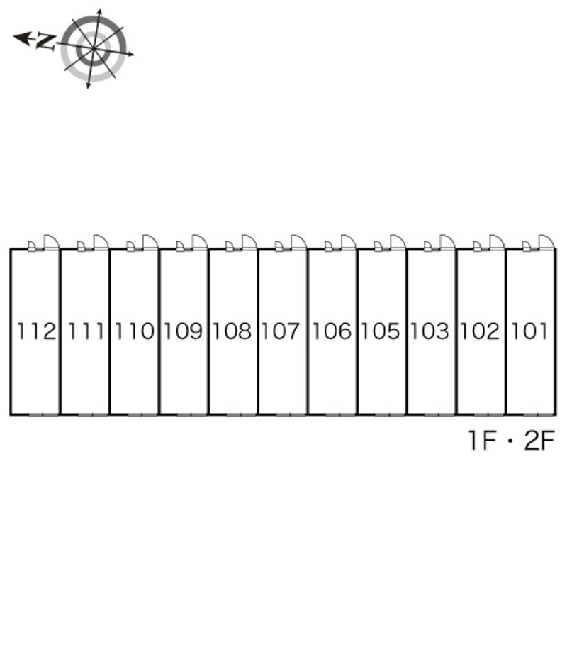 レオパレスＣｅｎｔｕｒｙ 間取配置図
