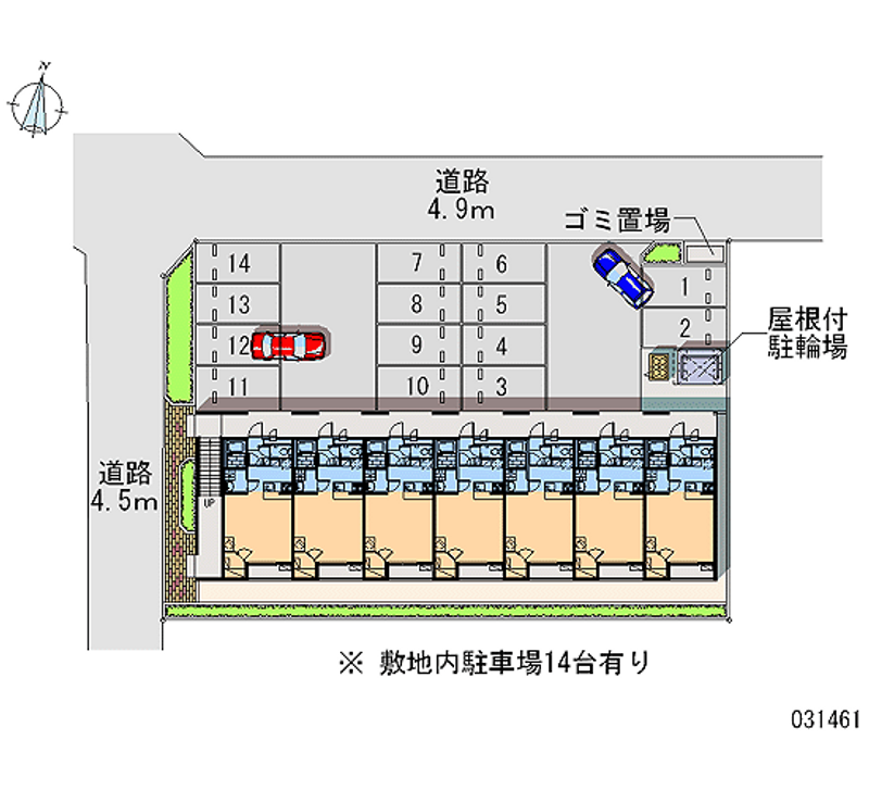 レオパレスベラージオ 月極駐車場