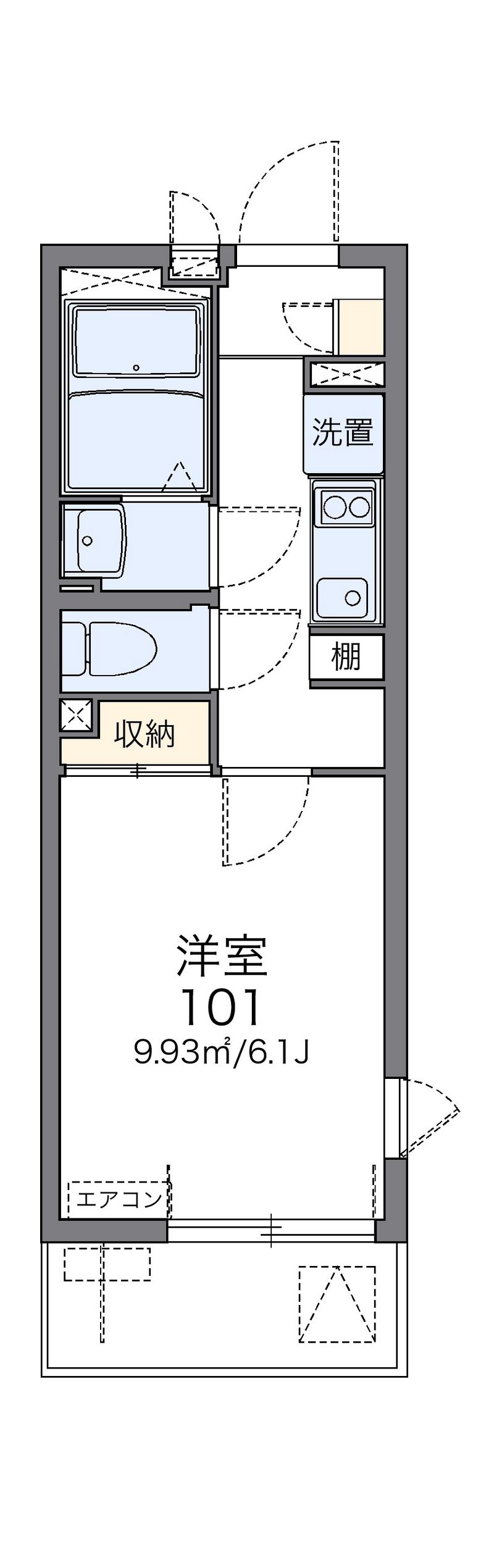 レオネクストサラカーム　ヴィラ 間取図