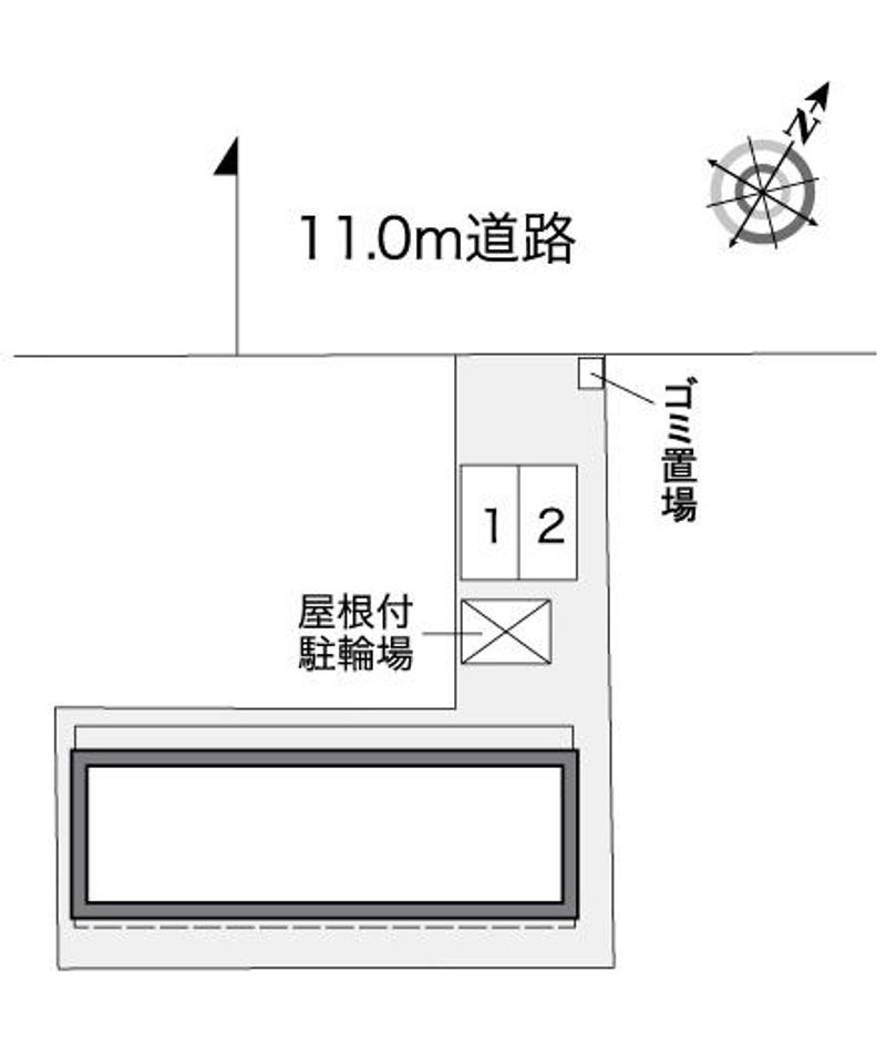レオパレス山花 配置図
