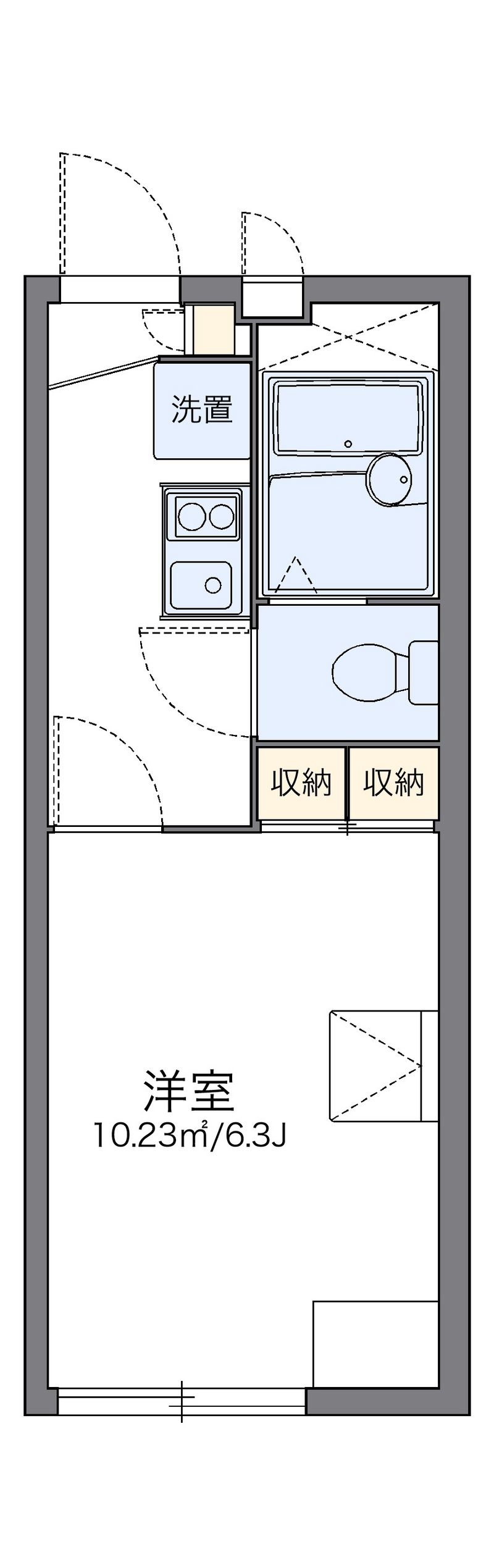 レオパレスＮＯＧＡＭＩ　Ⅱ 間取図