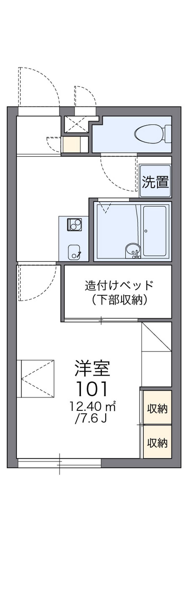 レオパレスカメリア 間取図
