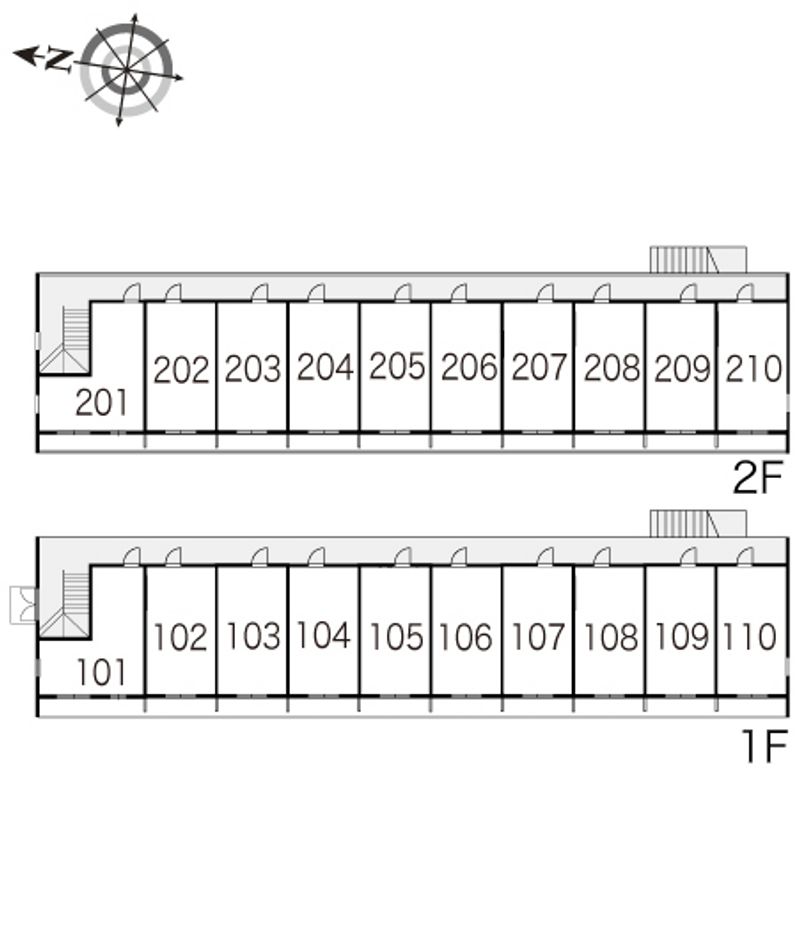 レオパレスきじの里Ａ 間取り配置図