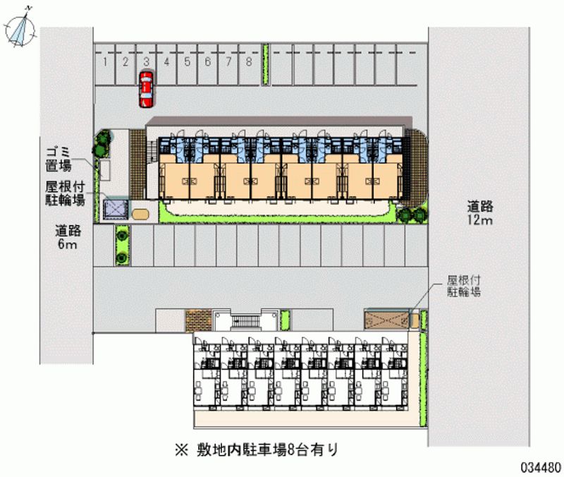 レオパレスリブレ３ 月極駐車場