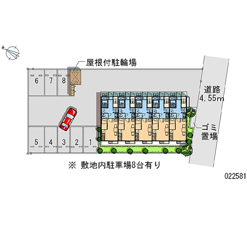 レオパレスグリーンオアシス 月極駐車場