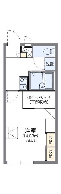 レオパレスＣＨＥＶＡＬ 間取り図