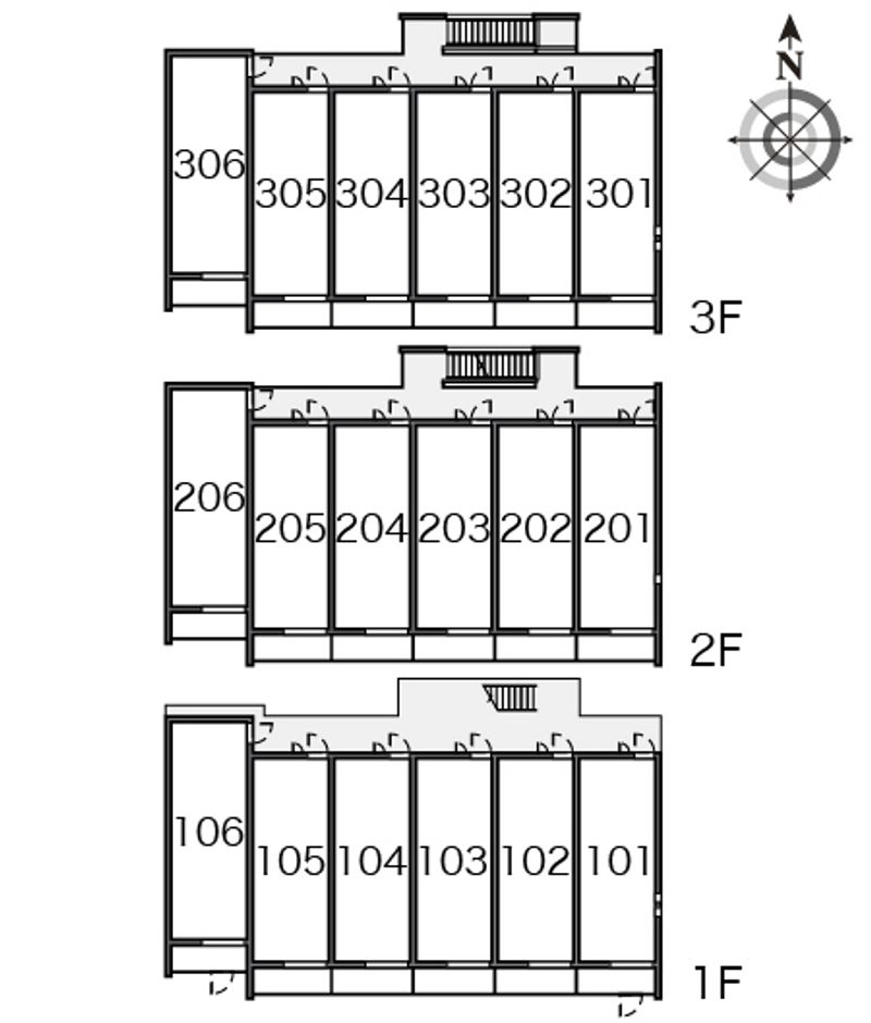 クレイノカサブランカさくら 間取配置図