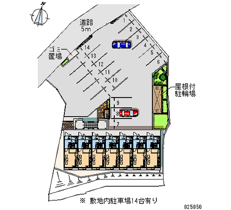 レオパレスクレド六甲 月極駐車場