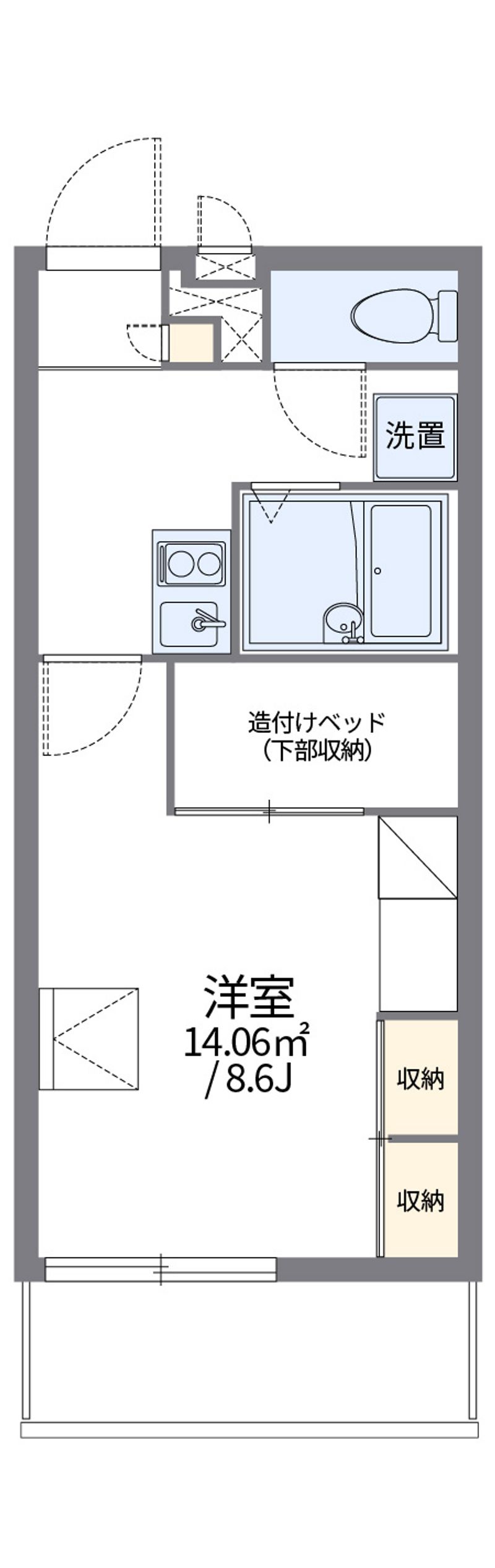 レオパレスエスエスⅡ 間取図