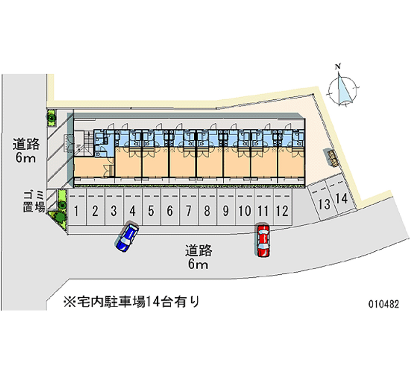 レオパレススカイハイライズ 月極駐車場