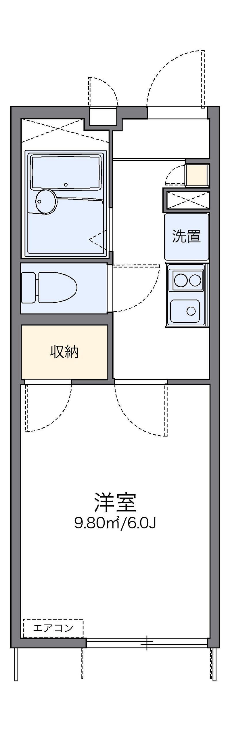 レオパレス吉川 間取図
