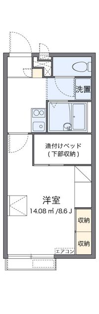 レオパレスユングフラウ 間取り図