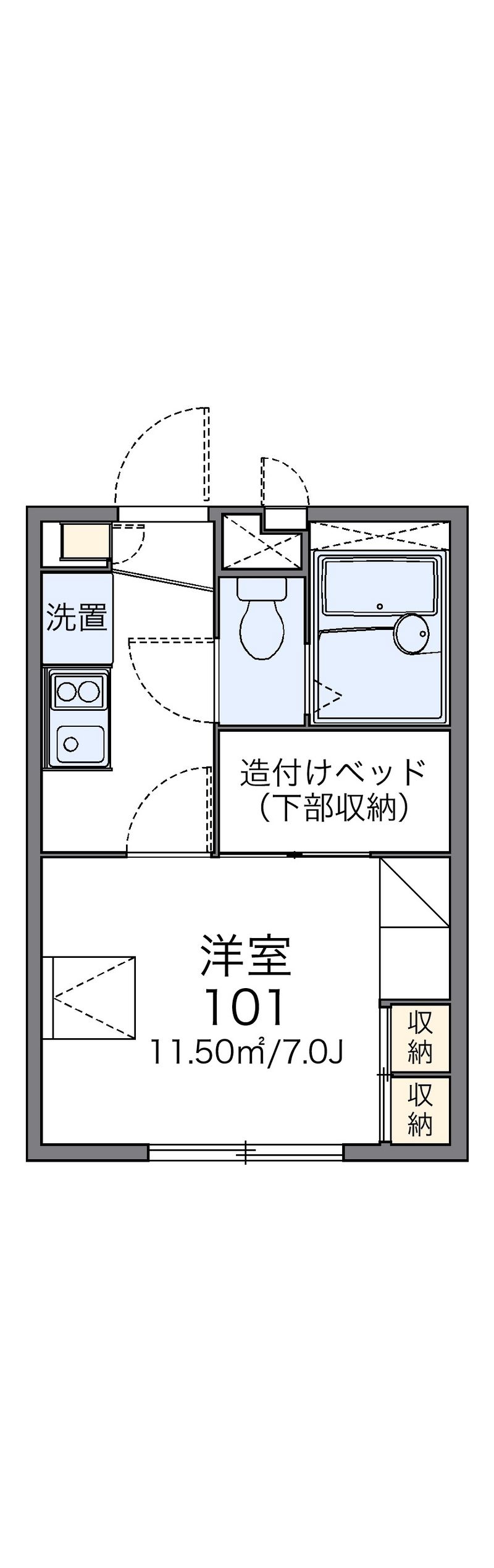 レオパレスＴＡＫＩＹＡＭＡ 間取図
