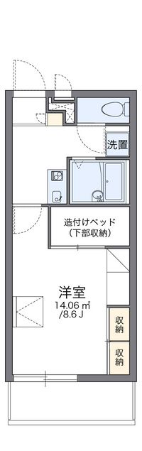 レオパレスパークハウス宮の内 間取り図