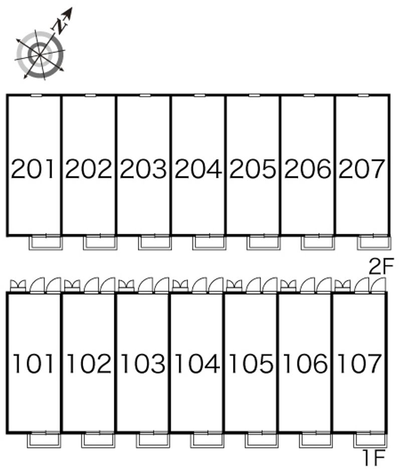 レオパレス純 間取配置図