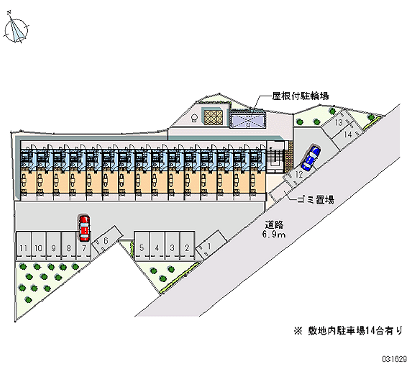 レオパレスエイムフル仙台 月極駐車場