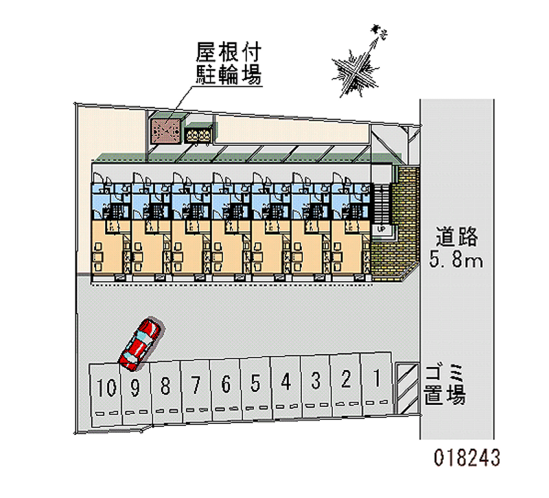 18243 Monthly parking lot