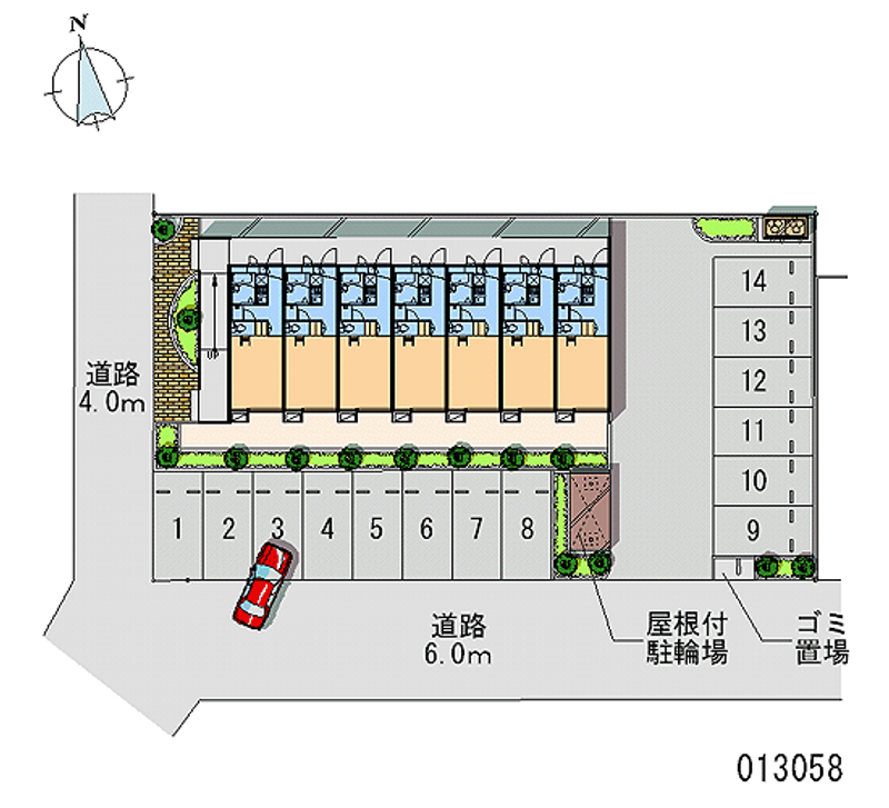 13058 Monthly parking lot