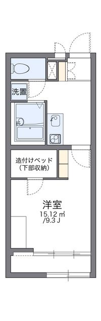 レオパレスアザミ 間取り図