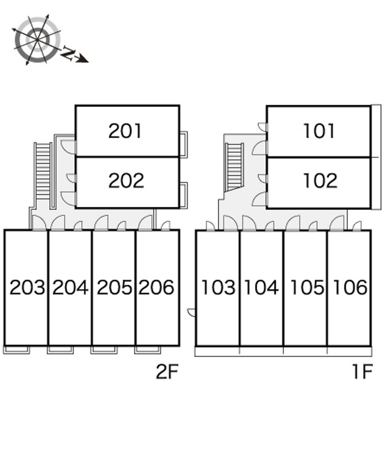 レオパレスノベルティー 間取配置図