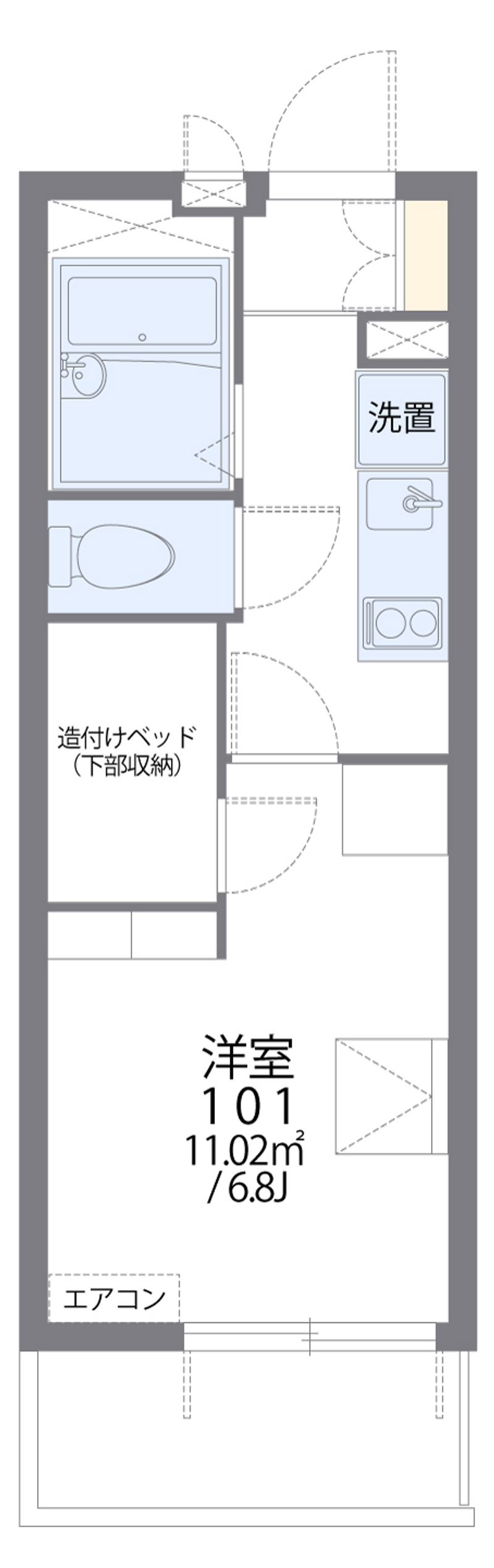 レオパレスＬＡＶＩＴＡ 間取図