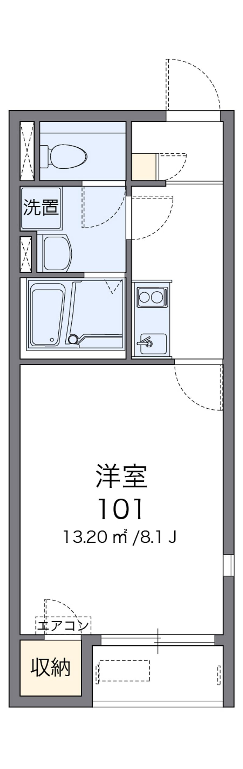 レオネクストサンライズシルク 間取図