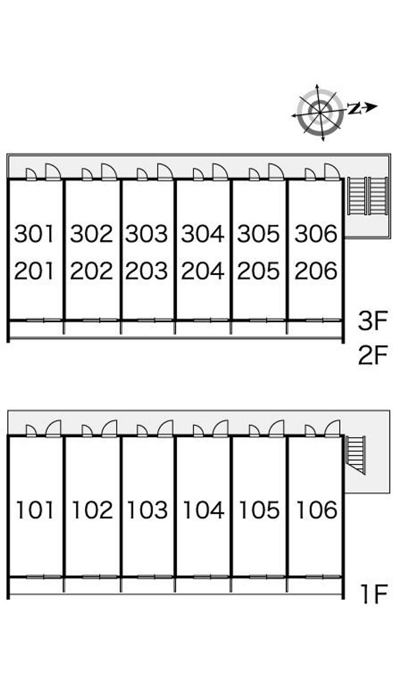 レオパレスジェントリー 間取配置図