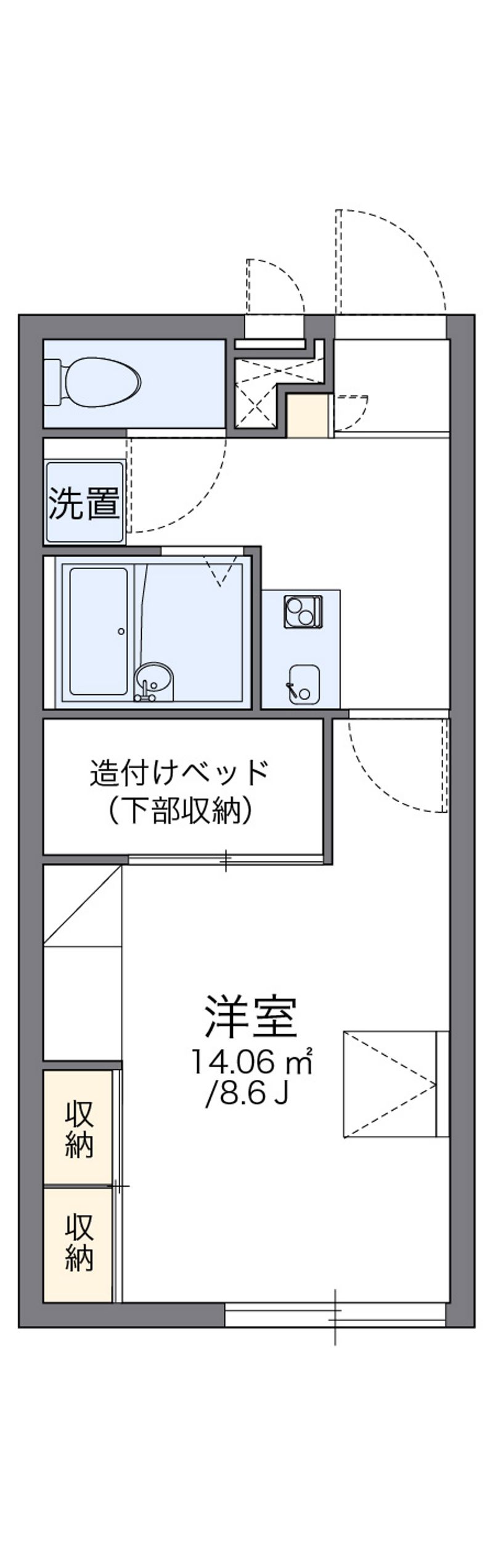 レオパレスアドミラブールⅡ 間取図