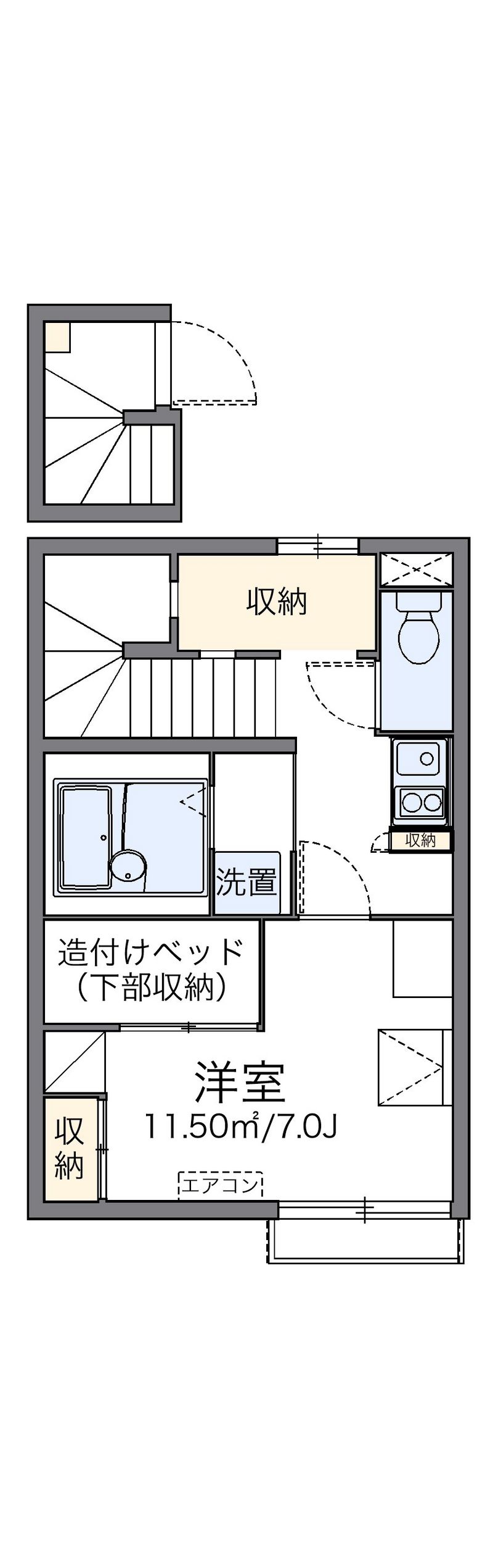 レオパレス幸玉 間取図