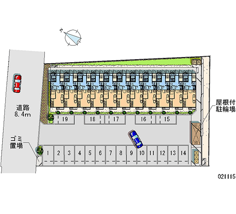 21115 bãi đậu xe hàng tháng