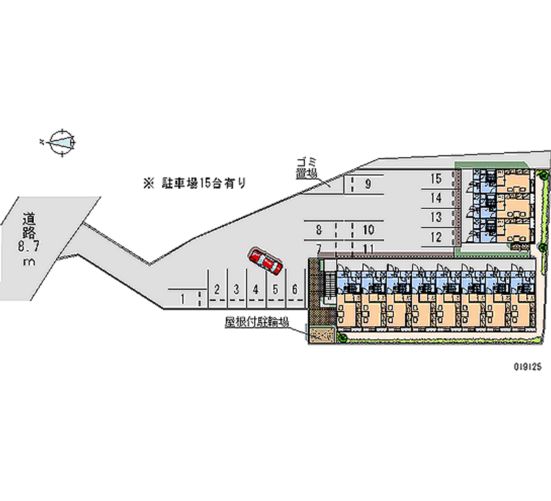 レオパレスフラワーハイツ 月極駐車場