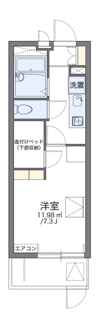 レオパレス近江八幡 間取り図