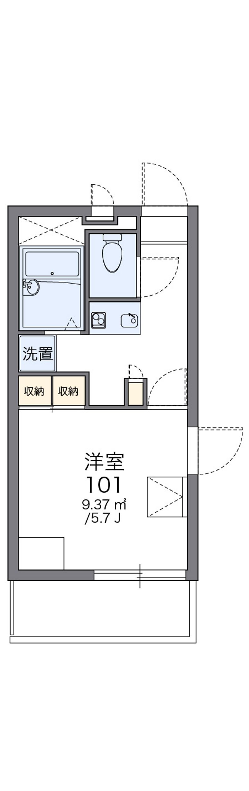 レオパレスル・レーヴ 間取図