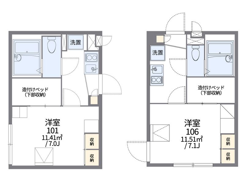 レオパレスプラムアヴェニュー 間取図