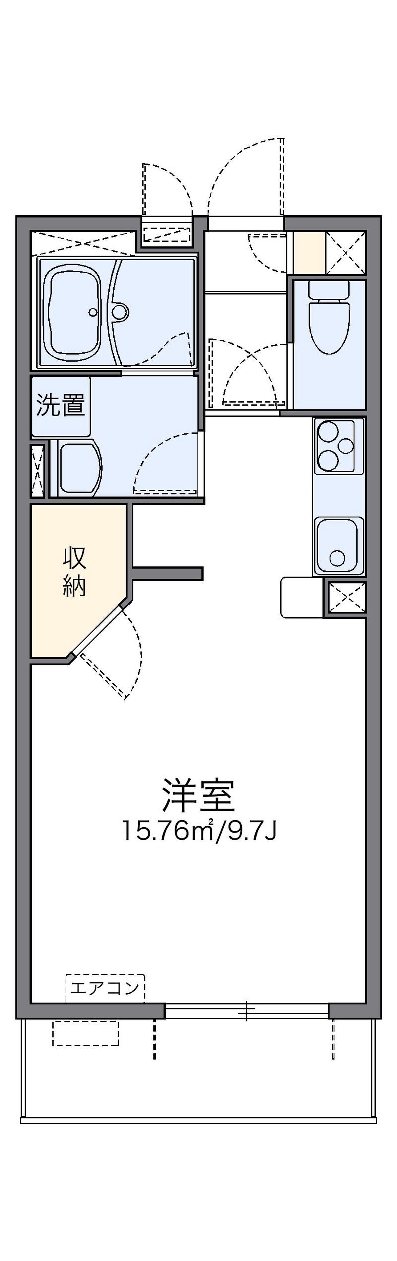 レオネクスト東郷通Ⅰ 間取図
