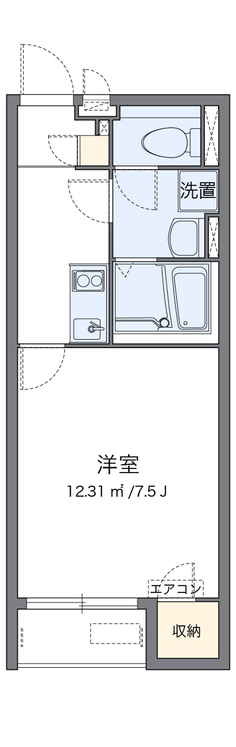 クレイノ花水樹ＳＵＥⅡ 間取図