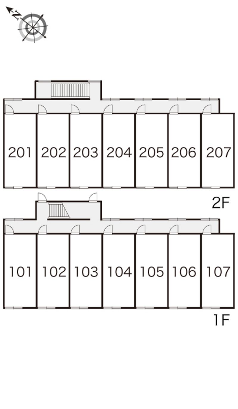 レオパレスエレメント１８ 間取配置図