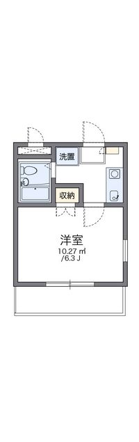 レオパレスキュービクル浅草橋 間取り図